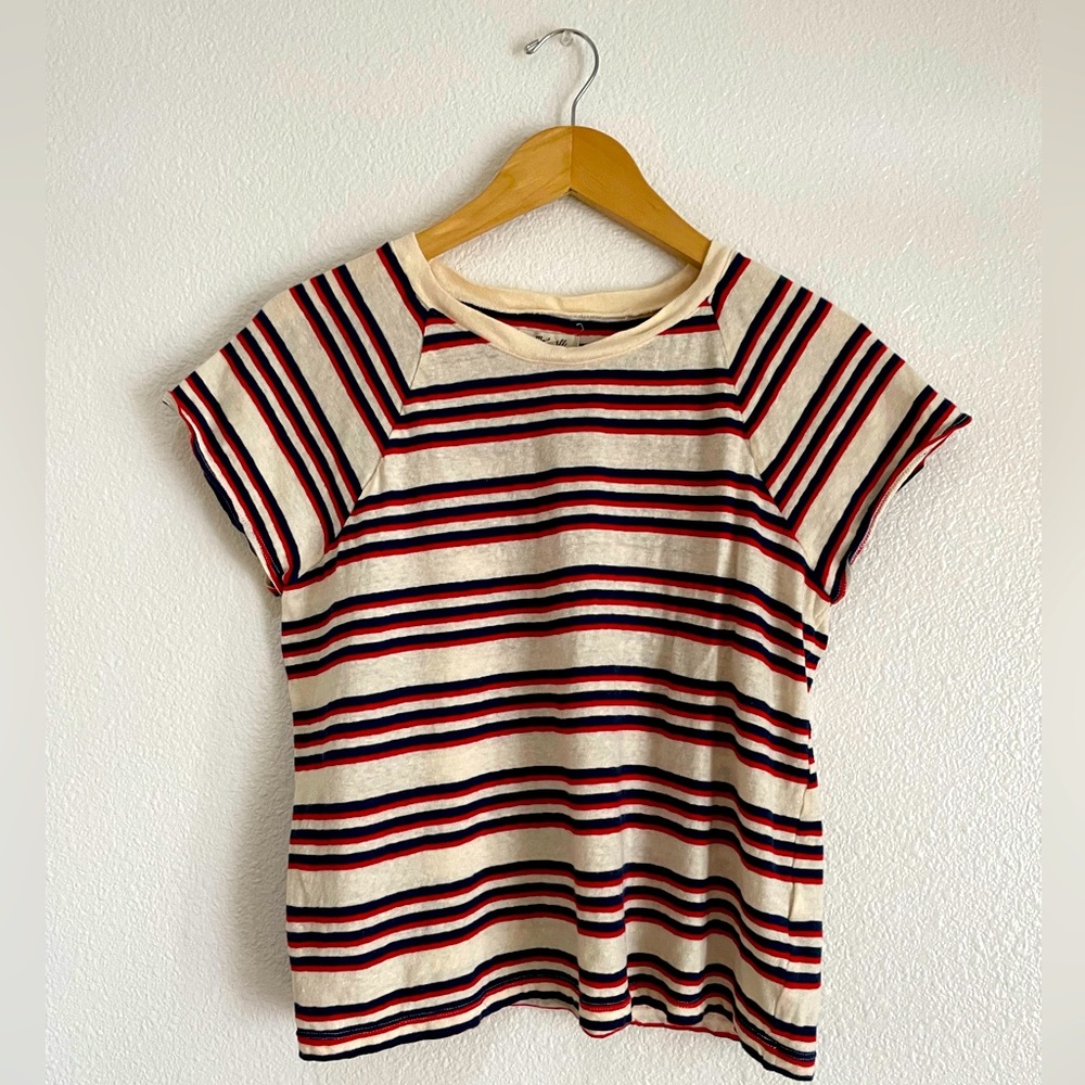Madewell Striped Tee Shirt, M